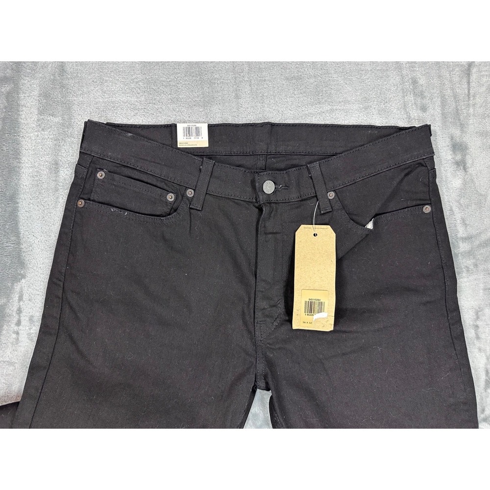 Levis 511 Slim Fit Stretch Jeans Black Mens 36x32 04511-5264 NEW - Picture 7 of 14